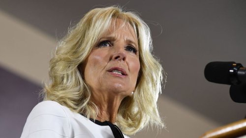 Jill Biden makes surprise visit to National Guard troops during first official event