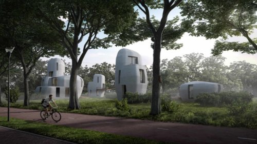 A small community of 3D-printed concrete houses is coming to the Netherlands