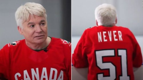 Mike Myers wears Canadian jersey featuring message to Trump in new ad