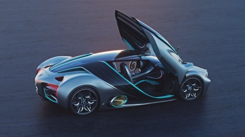 This hydrogen-powered supercar can drive 1,000 miles on a single tank
