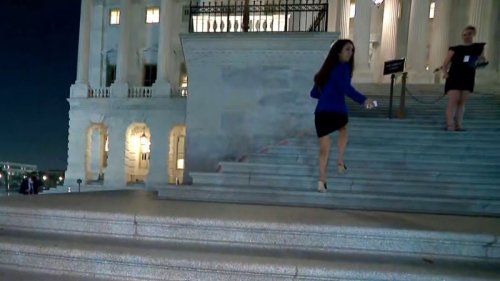 Boebert claims she missed a vote as a ‘protest’ – but CNN’s camera caught her running up the House steps as it ended