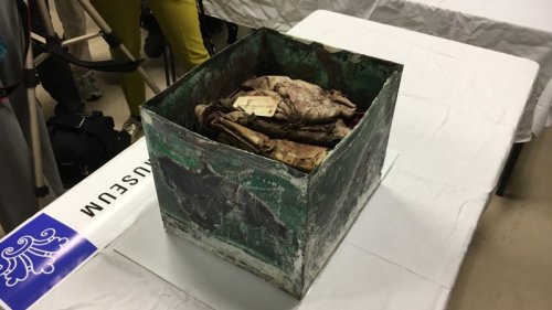 Box found under Confederate statue opened