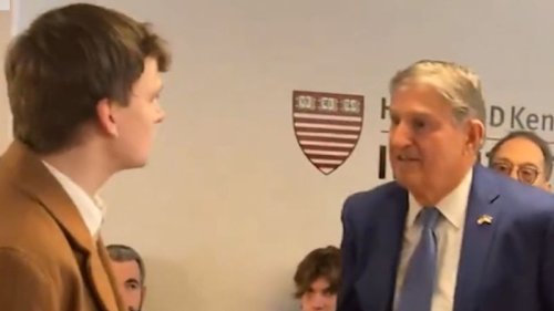 ‘How dare you’: Protester confronts Joe Manchin at Harvard talk