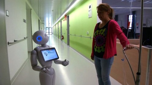 Robot receptionist gets job at Belgian hospital