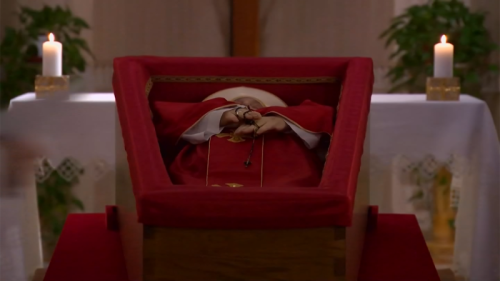 See Pope’s coffin lying in Vatican residence