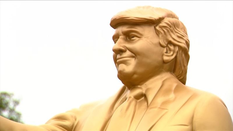 Trump statue holding Bitcoin appears in US Capitol