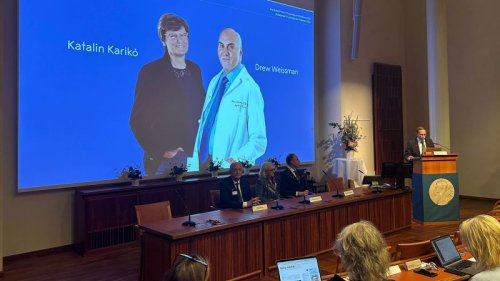 Nobel Prize in medicine won by two scientists for ‘groundbreaking findings’ on mRNA Covid-19 vaccines