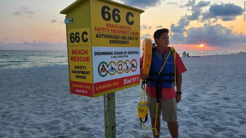 A 13-year-old invents an emergency kit to prevent drownings on Florida beaches