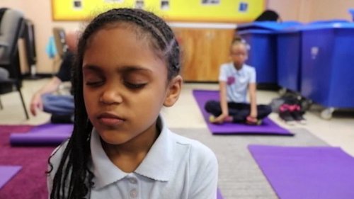 Instead of detention, these students get meditation