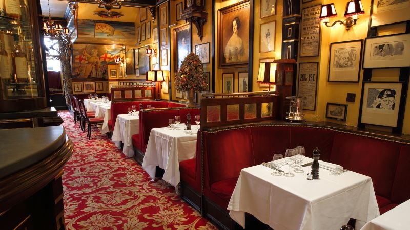 Inside the 228-year-old London restaurant that time forgot