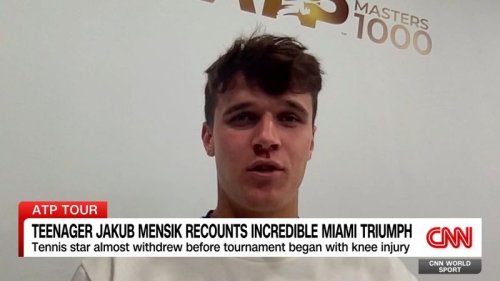 Teenager Jakub Mensik recounts incredible Miami triumph