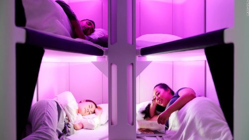 Airline reveals 'Skynest' bunk beds for economy class passengers