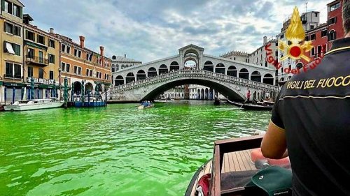 Venice's Grand Canal Is Suddenly Bright Green—Here's Why