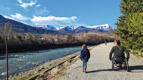 Vatertage: Im Rollstuhl und allein mit meinen Töchtern im Rhônetal
