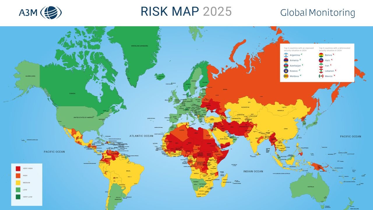 Das sind die gefährlichsten Reiseziele 2025