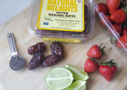Medjool Date Energy Gels with Strawberries and Chia!