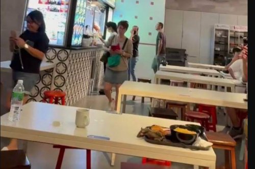 Rat-at-ewwie: Rodent lands on pregnant woman’s food tray at Tangs Market