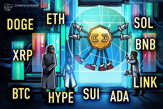 Price predictions 10/8: BTC, ETH, BNB, XRP, SOL, DOGE, ADA, HYPE, LINK, SUI