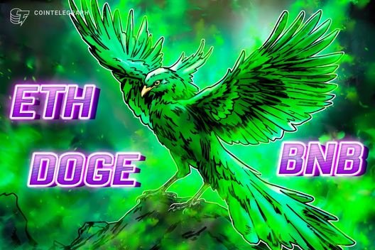 ETH, BNB, DOGE lead as crypto market cap rebounds to $4T