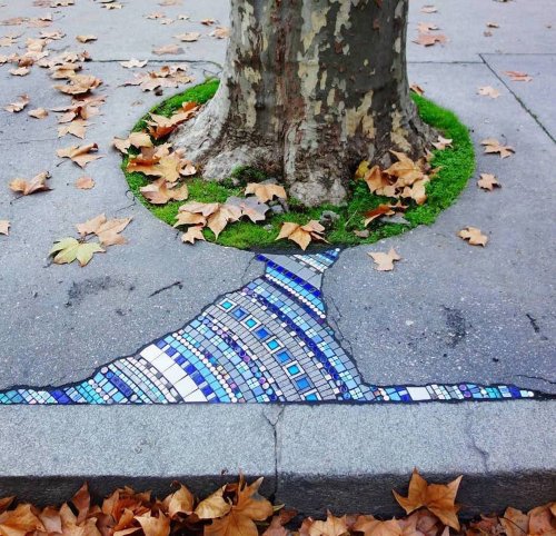 Il Flacking e la street art "riparativa" di Ememem | Collater.al