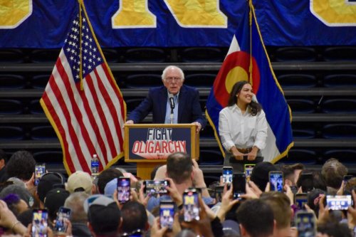 Capacity crowds turn out in Colorado for Sanders, Ocasio-Cortez