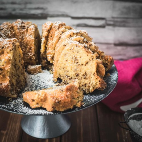 Vanilla Bundt Cake with Chocolate Sprinkles
