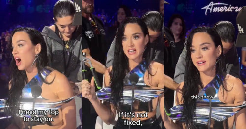 Katy Perry Has Hilarious Reaction After Suffering Wardrobe Malfunction On 'American Idol'