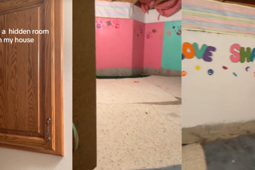 Woman Creeped Out After Finding Hidden 'Love Shack' Room Behind Her Bathroom Cabinet