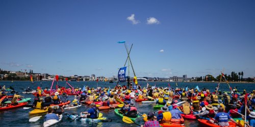 109 Aussie Kayaktivists Charged for Blocking World's Largest Coal Port