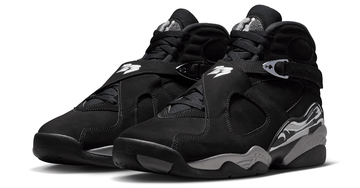 Official Look at the 2026 'Black Chrome' Air Jordan 8