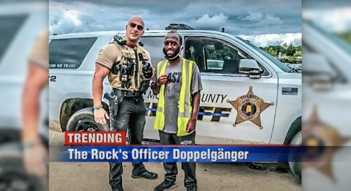 Police Officer Goes Viral After People Call Him Dwayne Johnsons Doppelgänger Flipboard 