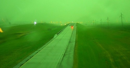 Green Sky Blankets South Dakota Before Derecho Swept Through State