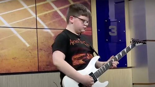 11-year-old guitarist goes viral with school performance, wows rock world: Watch