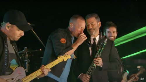 Jimmy Kimmel's first musical guest Coldplay perform "Clocks" for his 20th anniversary: Watch