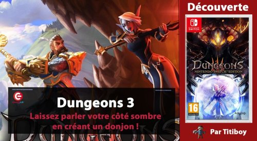 [VIDEO TEST] Dungeons 3 sur Nintendo Switch