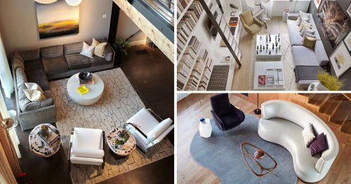 Interior Design Ideas - 17 Modern Living Rooms As Seen From Above