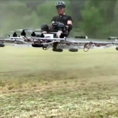A Driverless, Flying Version of Uber: The Quadro is a Single-Passenger Autonomous 20-Rotor Drone - Core77