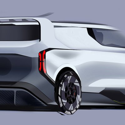 The Design Renderings Behind Ford's Real-Life Electric SuperVan - Core77