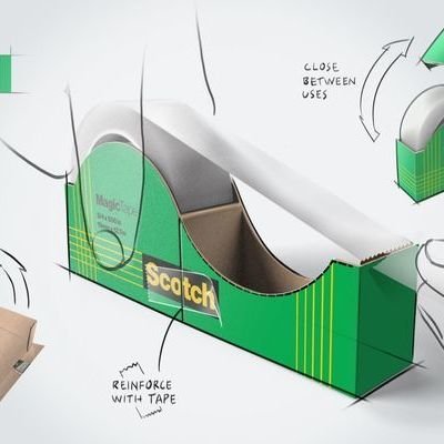 A Clever Redesign of the Scotch Tape Dispenser - Core77