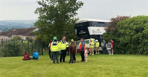 Bus smashes through housing estate wall and 'comes within 3ft' of Cork city house