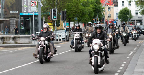 Convoy of vintage motorbikes and dapper-dressed riders meeting up for a brilliant cause in Cork city