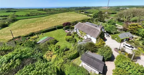 Peek inside Amanda Holden's family's stunning Cornish thatched cottage up for £895,000
