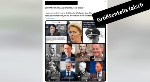 Angebliche Nazi-Verbindungen: Nein, diese Bilder zeigen nicht die Großväter von Personen aus der Politik
