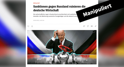 Angeblicher Spiegel-Artikel über Russland-Sanktionen ist eine Fälschung
