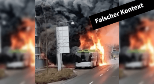 Hannover: Dieser brennende Bus ist ein Hybridbus – kein Elektrobus