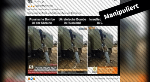 Nein, TV-Sender haben ein veraltetes Raketenfoto aus der Ukraine nicht im falschen Kontext gezeigt
