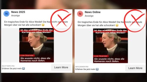 „Ende ihrer Karriere“? Hinter diesen Werbeanzeigen über Alice Weidel steckt Betrug