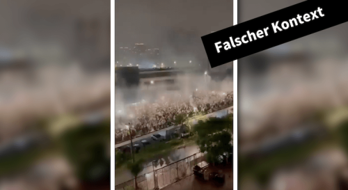 Dieses Video zeigt keine Pro-Palästina-Demo in Frankreich, sondern Fußballfans in Brasilien