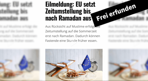 Nein, die EU setzt nicht die Zeitumstellung bis zum Ende des Ramadan aus