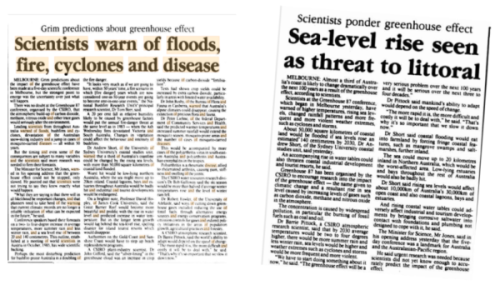 35 years ago this week Scientists gathered to alert people to Greenhouse gasses and their impact on the environment and society.